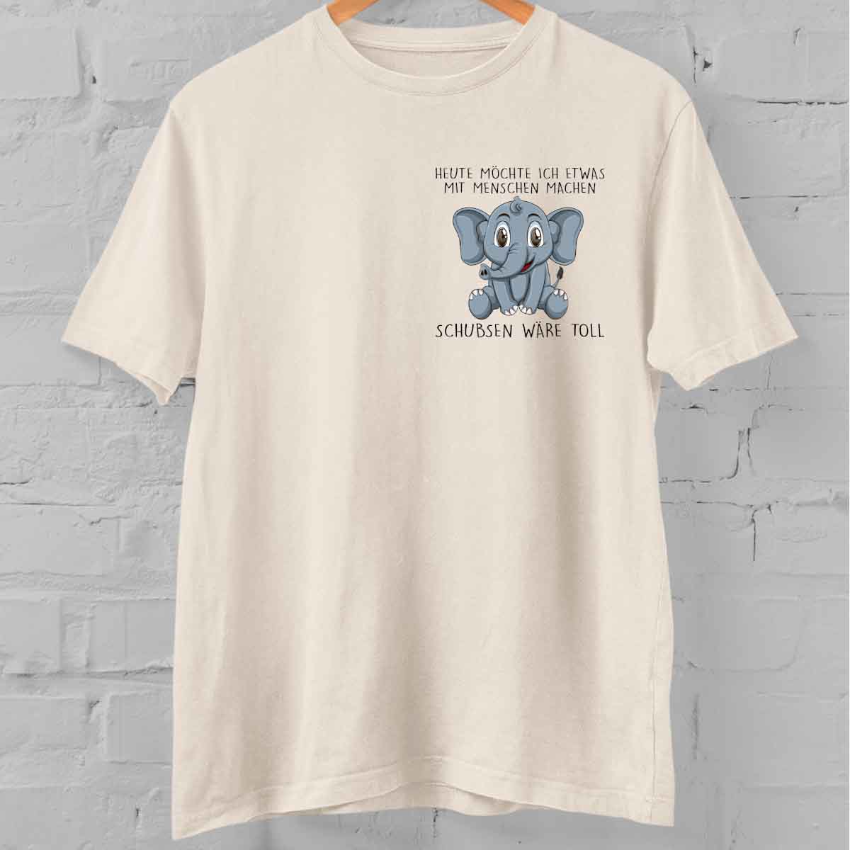 Schubsen Elefant – Oversize Shirt Unisex