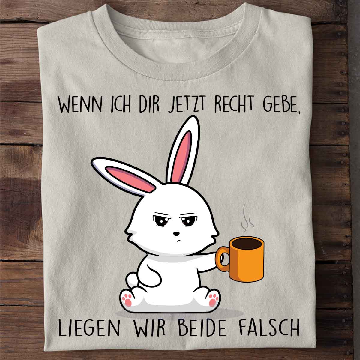 Falsch Liegen Bunny - Shirt Unisex