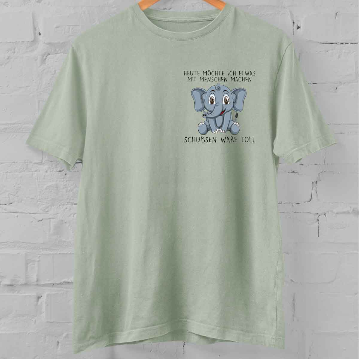 Schubsen Elefant – Oversize Shirt Unisex