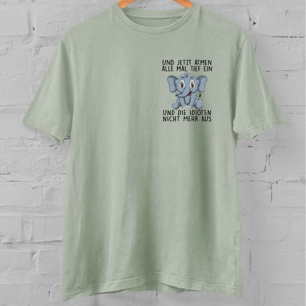 Einamen Elefant – Oversize Shirt Unisex