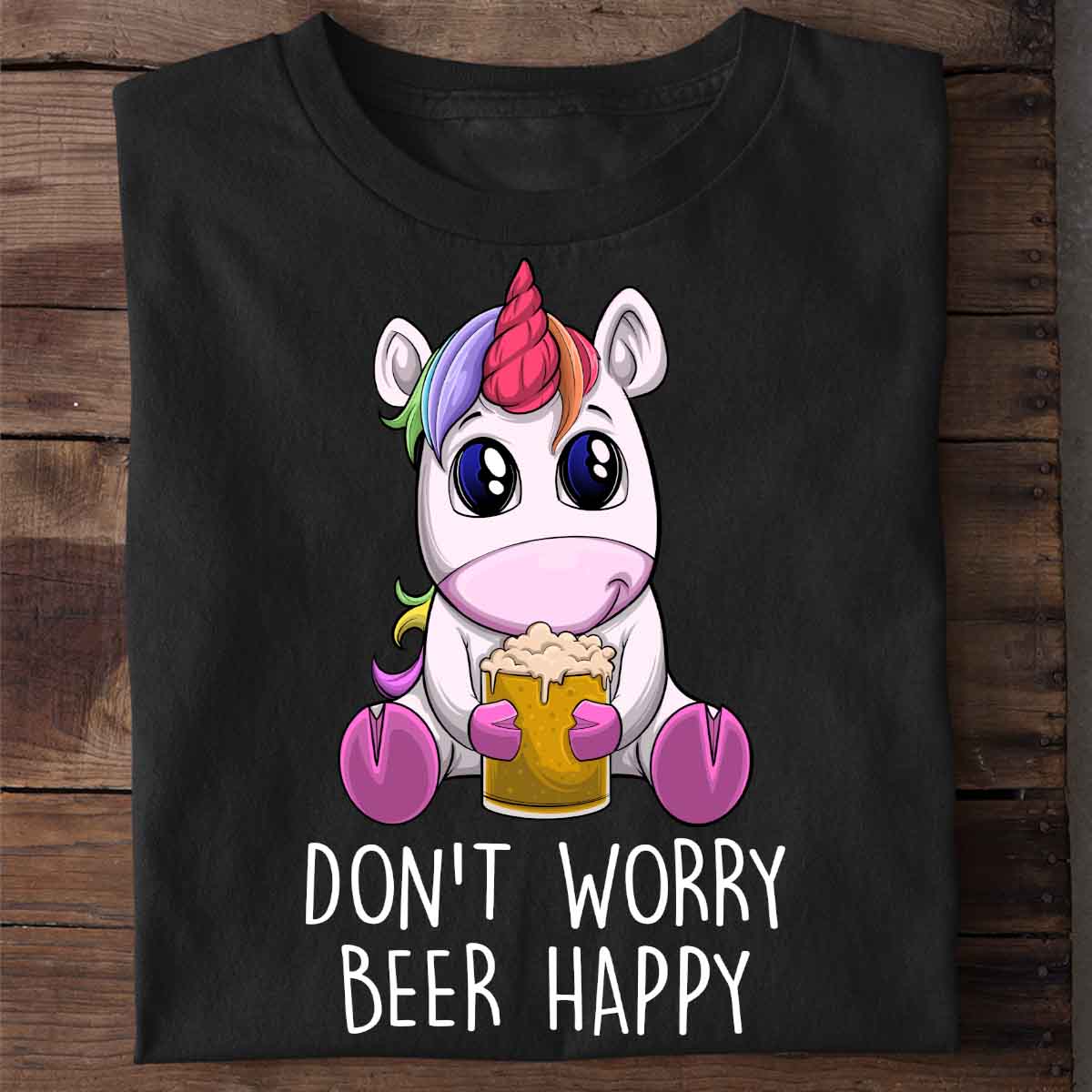 Beworry Einhorn - Shirt Unisex