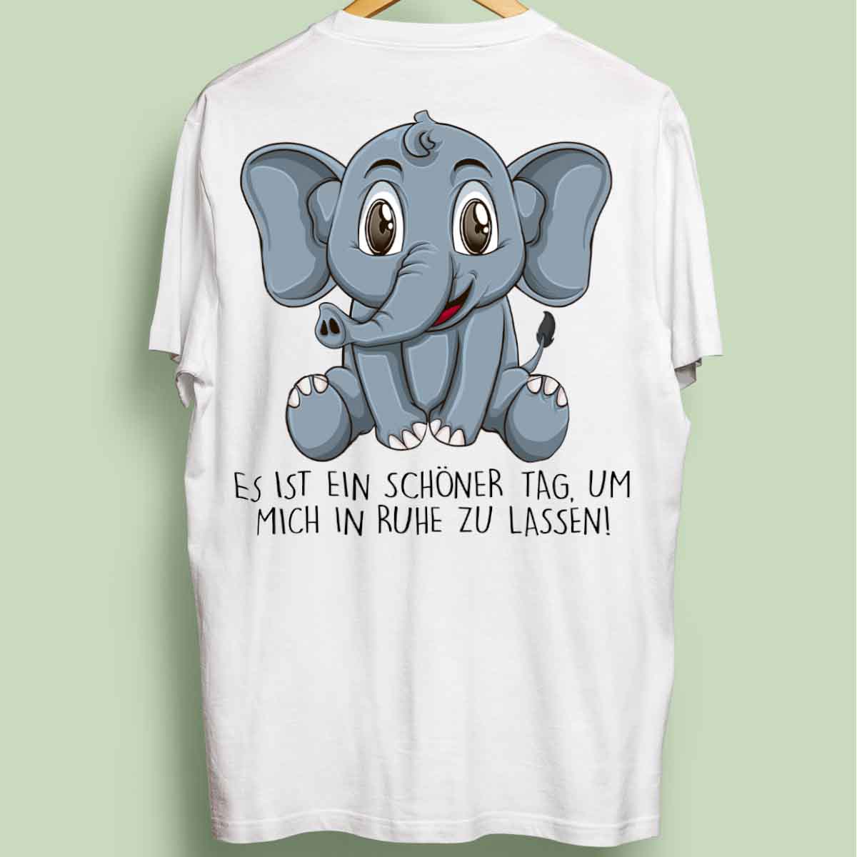 Ruhe Elefant - Oversize Shirt Unisex Rückendruck