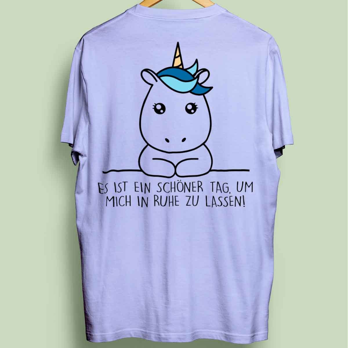 Ruhe Simple Einhorn - Oversize Shirt Unisex Rückendruck