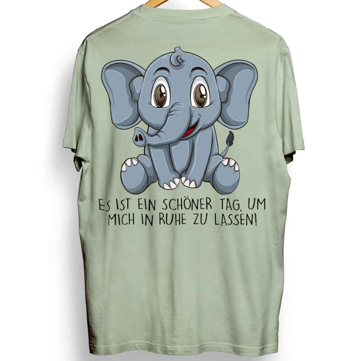 Ruhe Elefant - Oversize Shirt Unisex Rückendruck