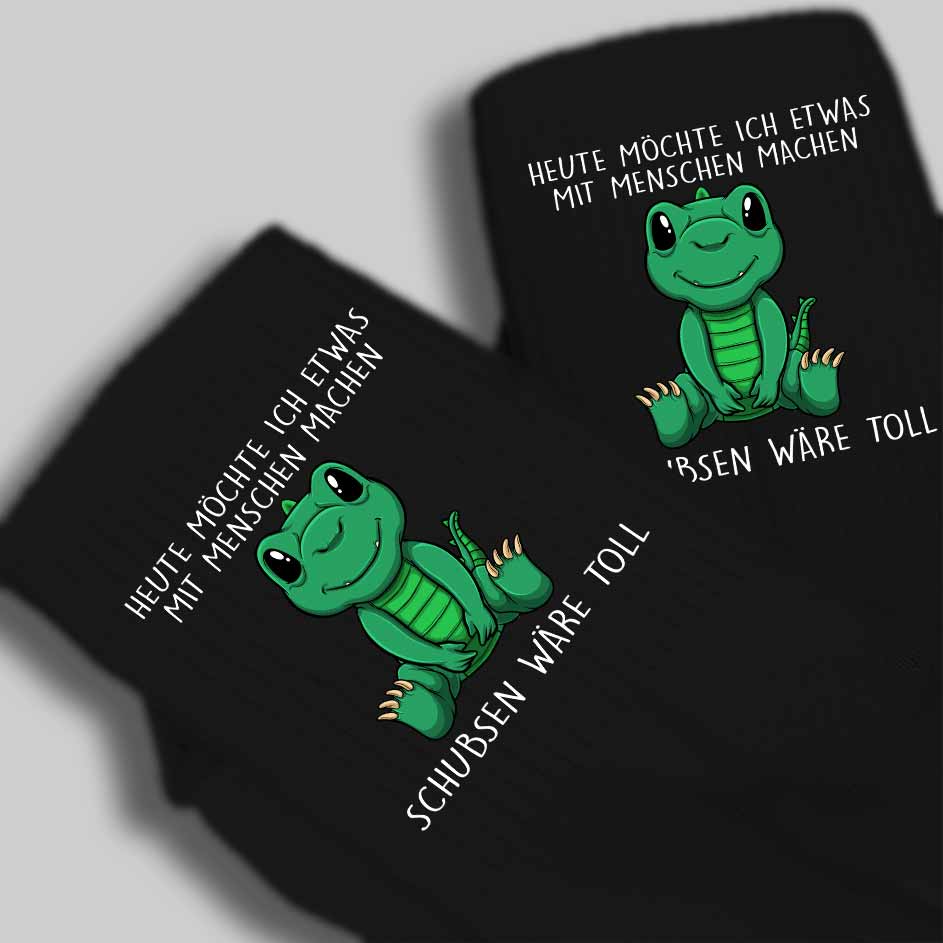 Schubsen Dinosaurier - Premium Socken Lang