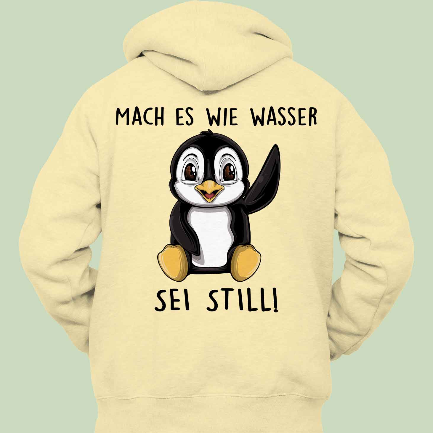 Still Pinguin - Hoodie Unisex Rückendruck