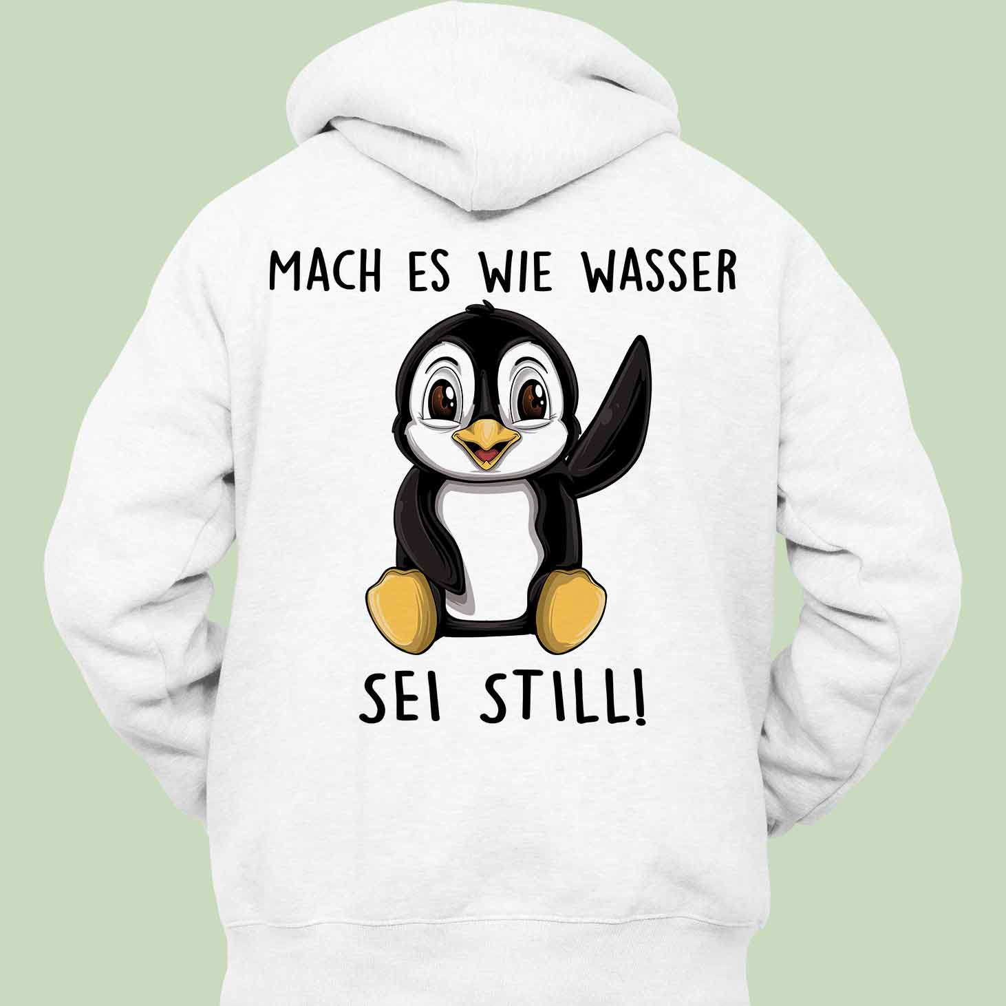 Still Pinguin - Hoodie Unisex Rückendruck