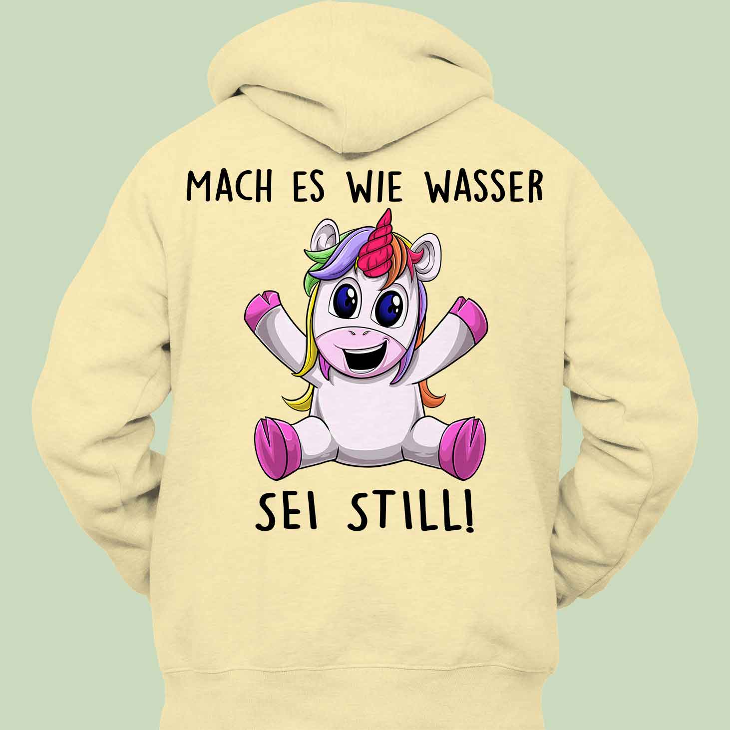 Still Unicorn - Hoodie Unisex Rückendruck
