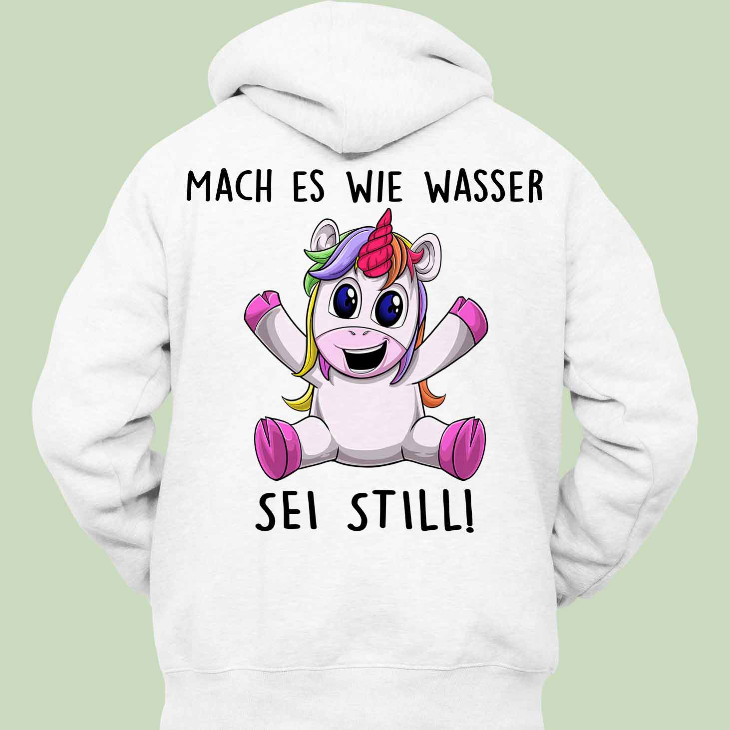 Still Unicorn - Hoodie Unisex Rückendruck