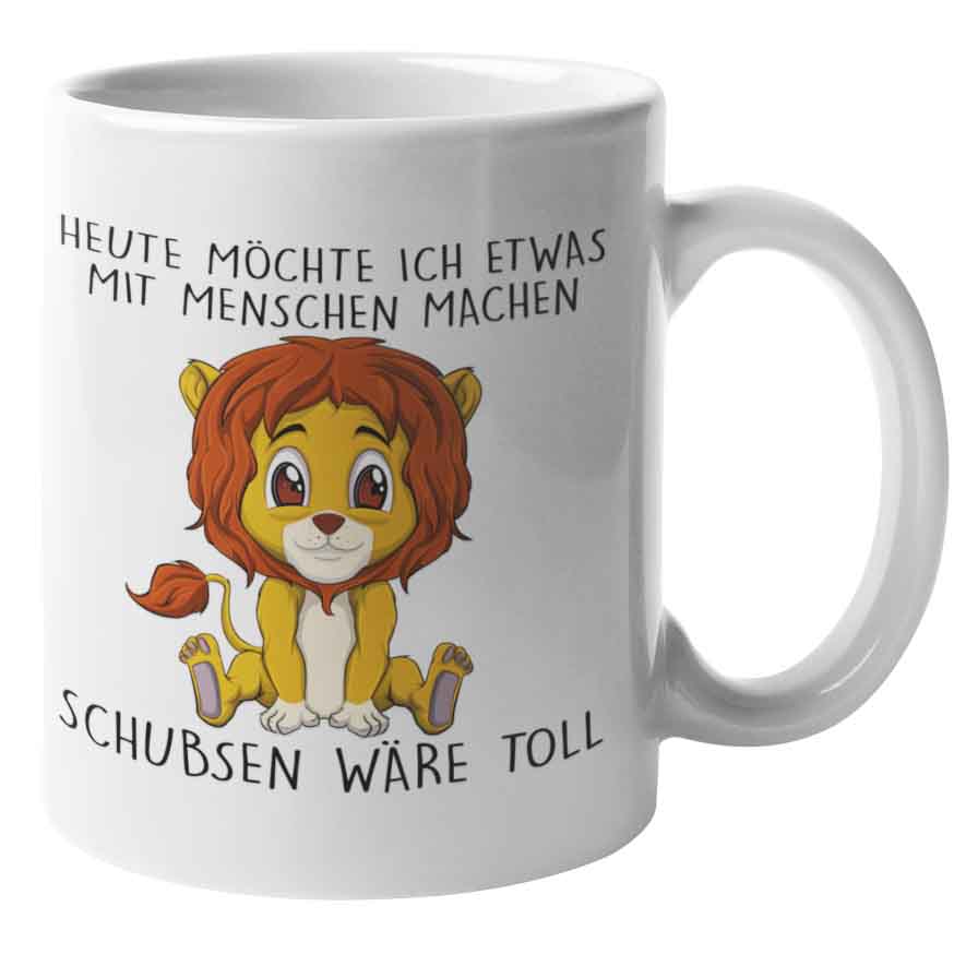 Schubsen Löwe - Tasse