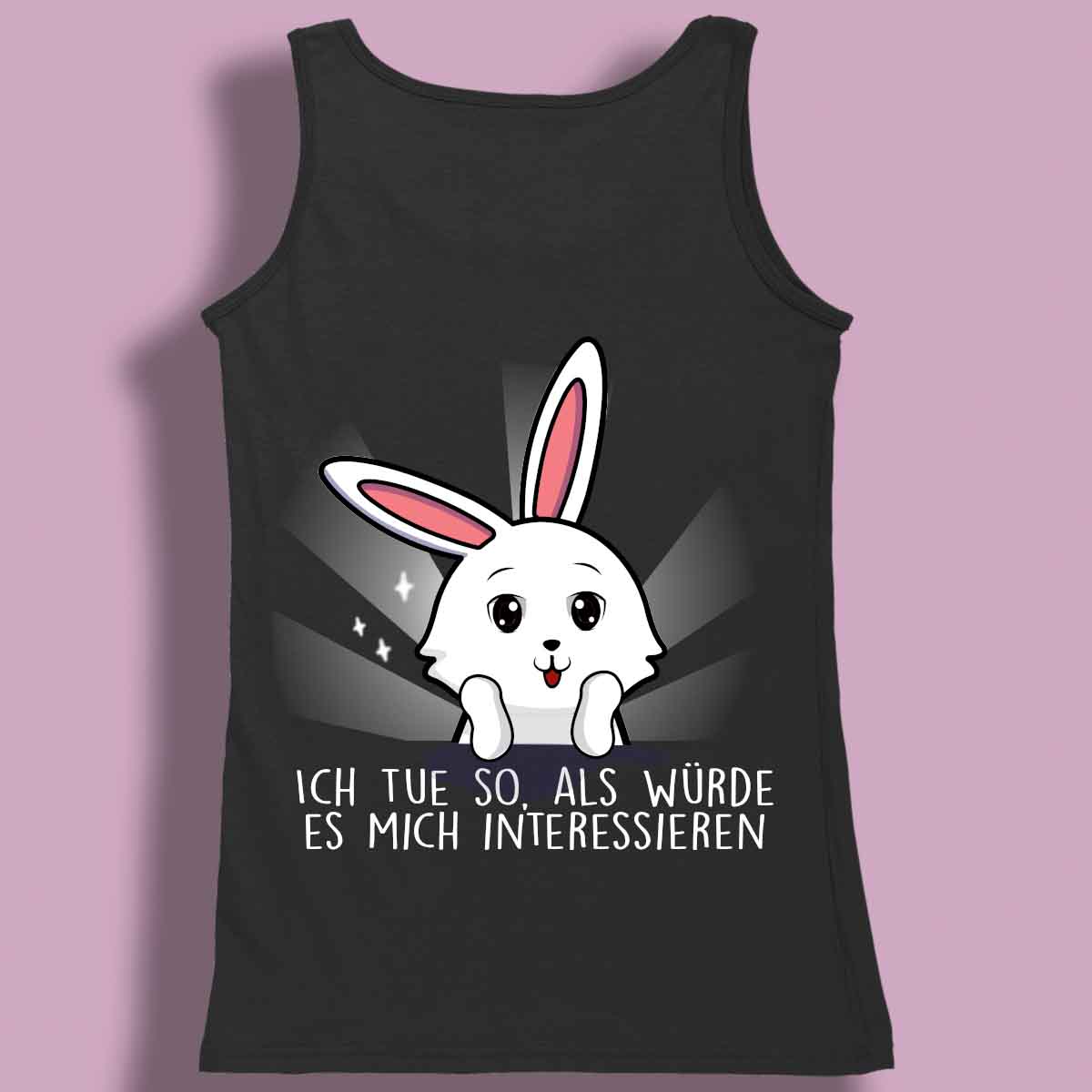 Interessieren Bunny - Premium Tanktop Rückendruck Damen