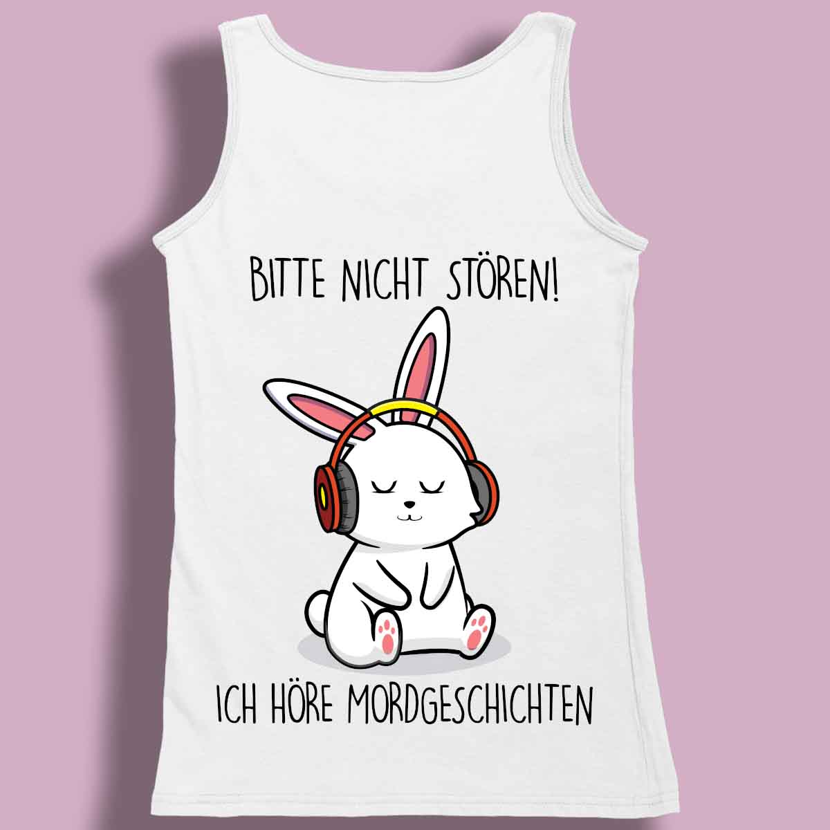Mordgeschichten Bunny - Premium Tanktop Rückendruck Damen