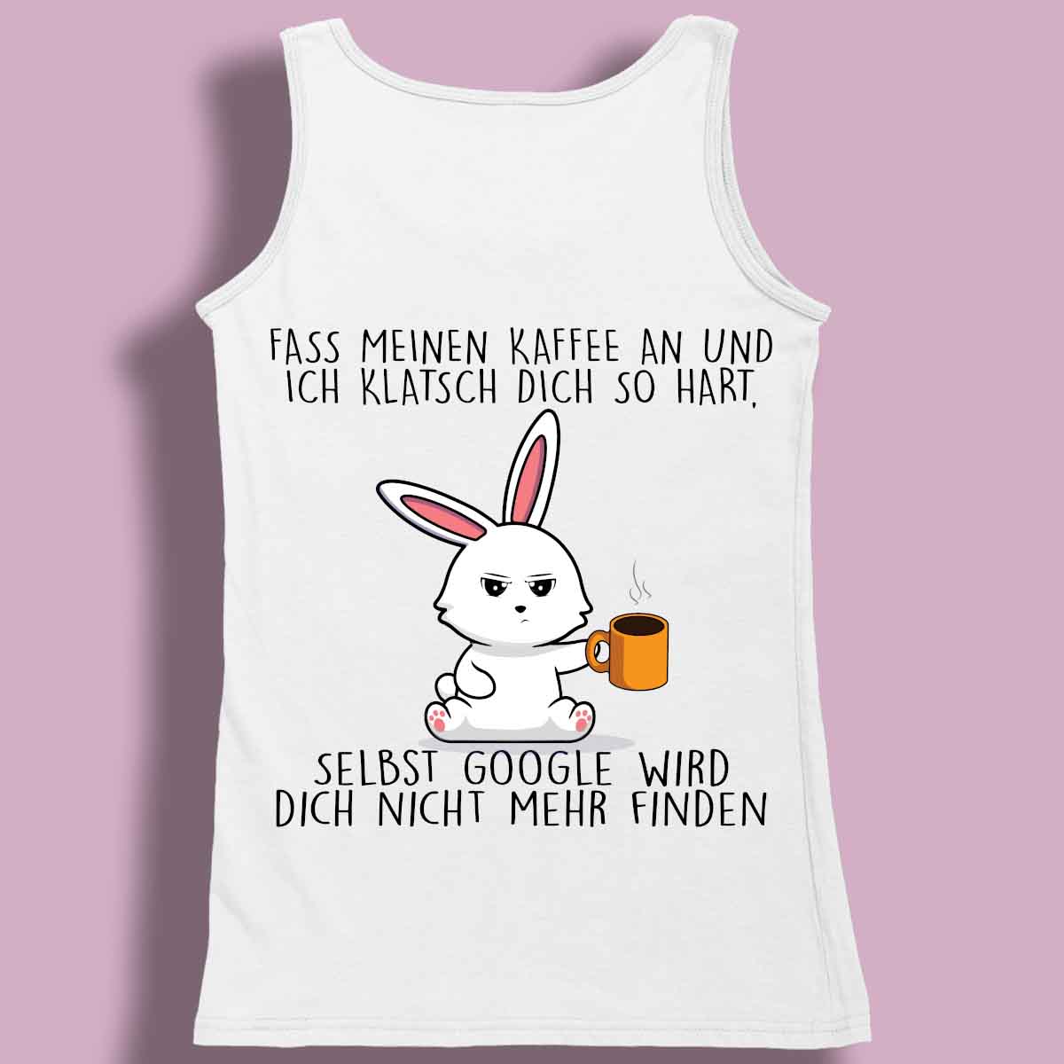 Google Bunny - Premium Tanktop Rückendruck Damen