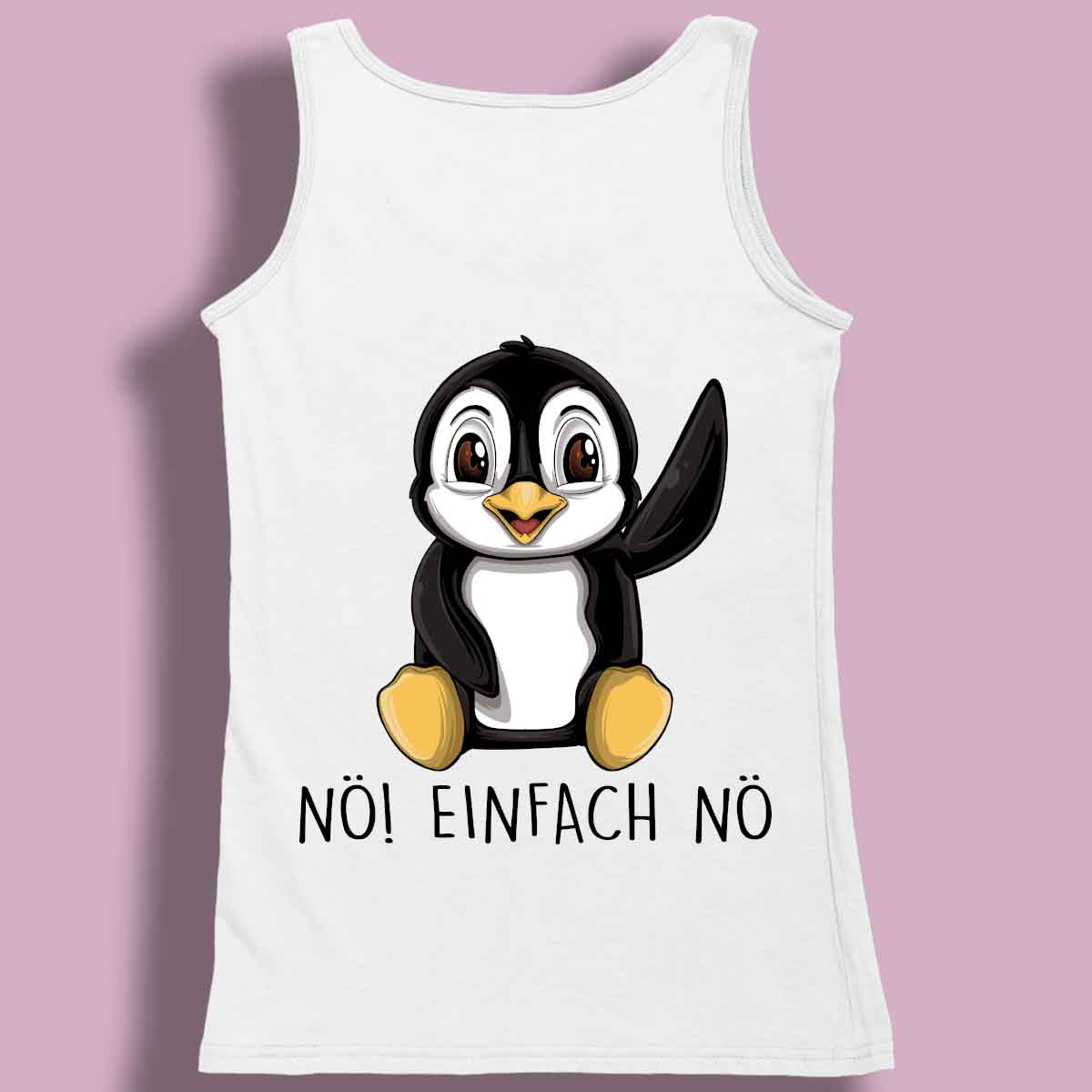 Nö! Pinguin - Premium Tanktop Rückendruck Damen