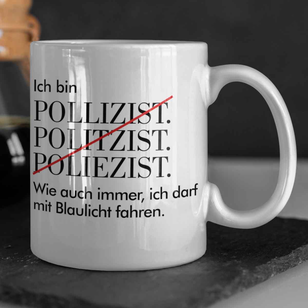 Blaulicht - Tasse
