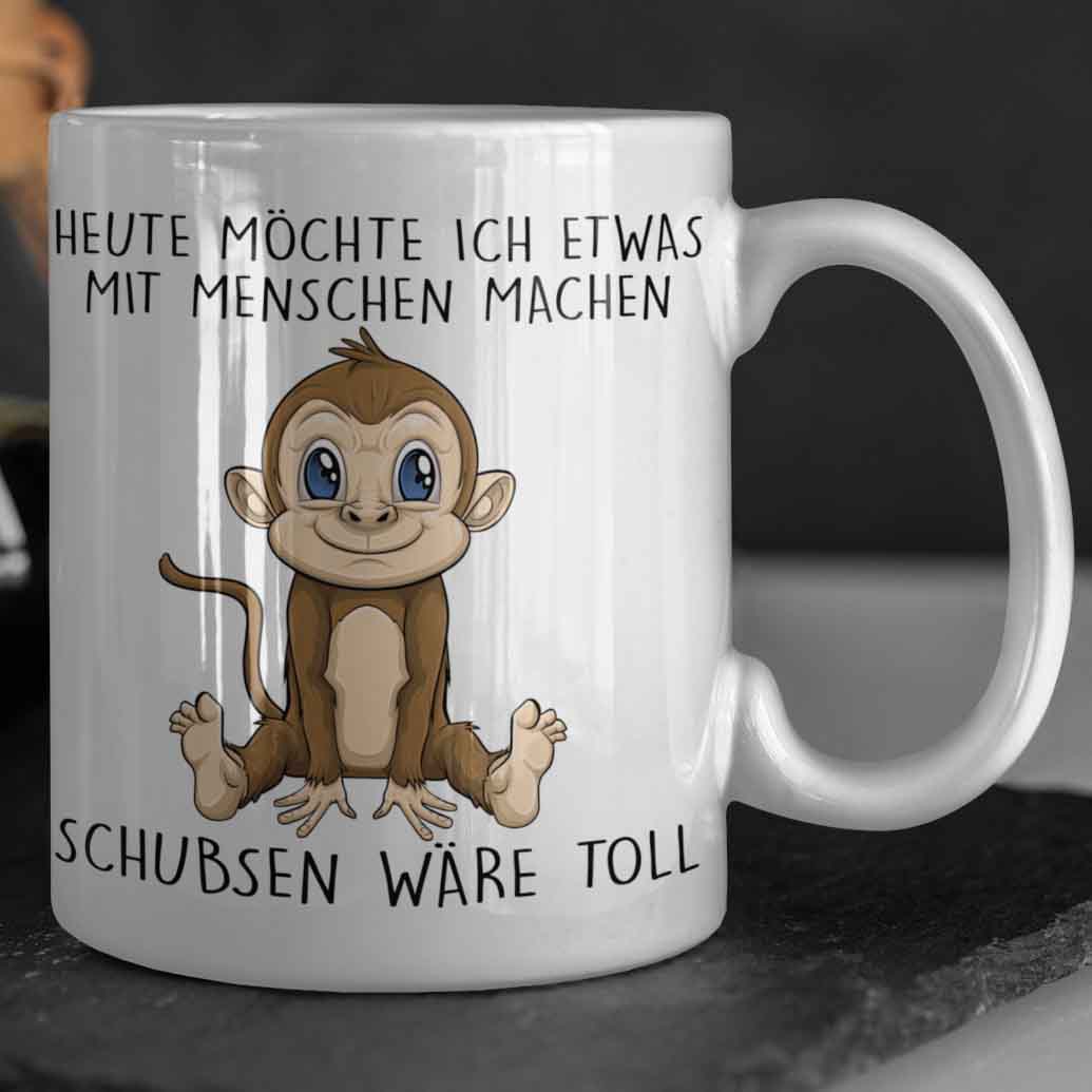 Schubsen Affe - Tasse