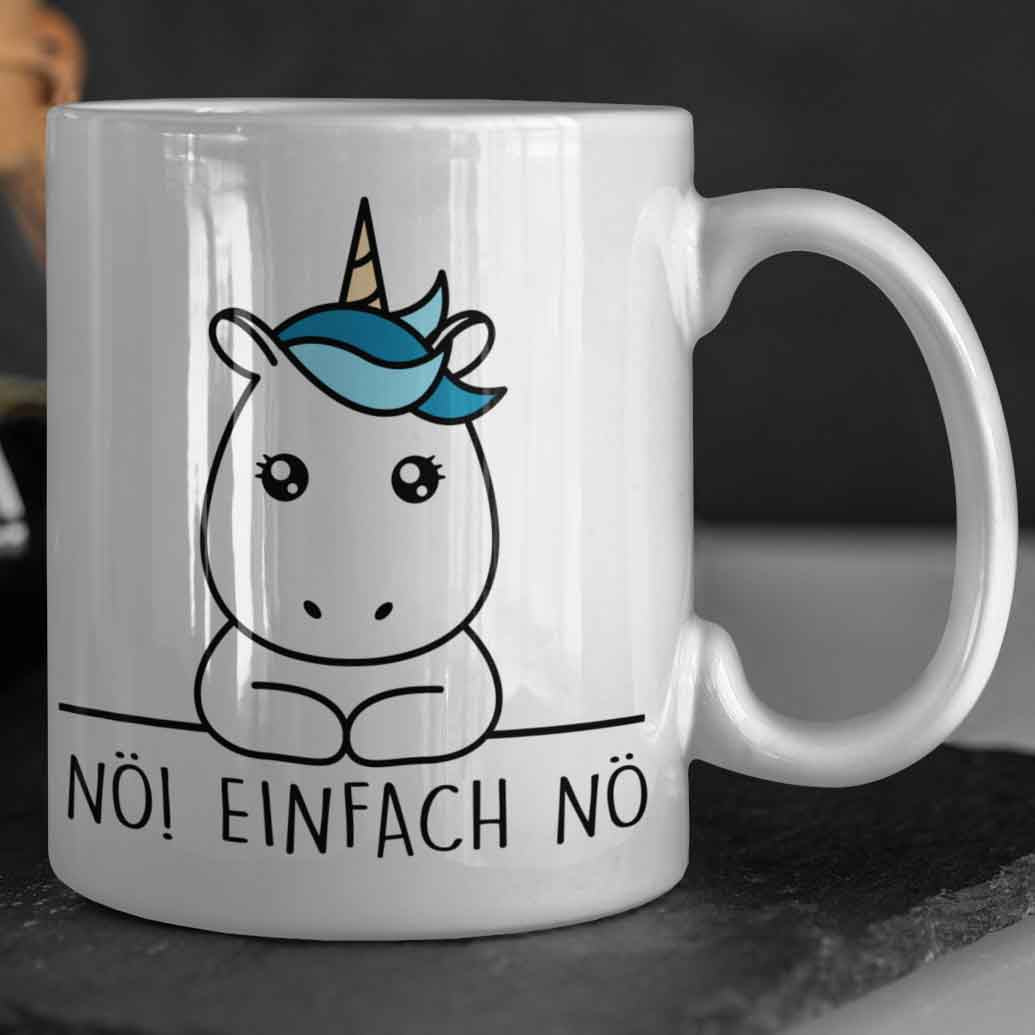 Nö! Simple Einhorn - Tasse
