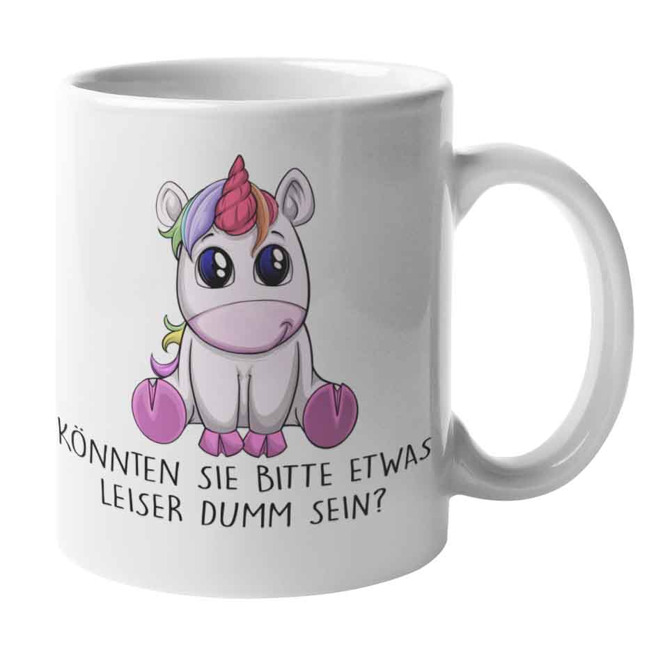 Leise Einhorn - Tasse