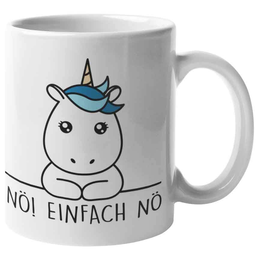 Nö! Simple Einhorn - Tasse