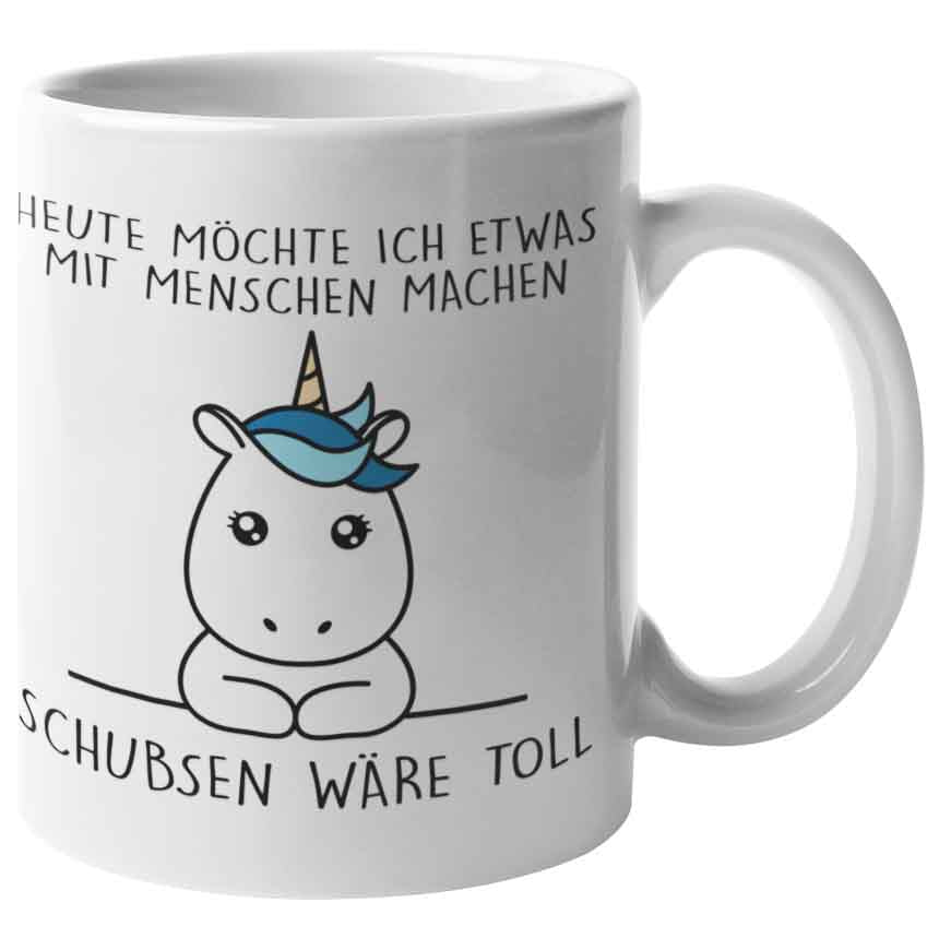 Schubsen Simple Einhorn - Tasse