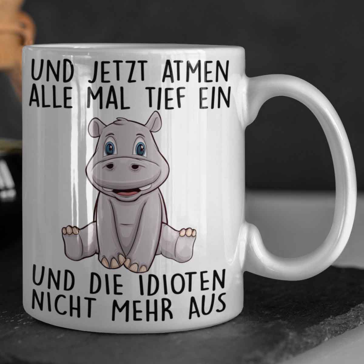 Einatmen Hippo - Tasse