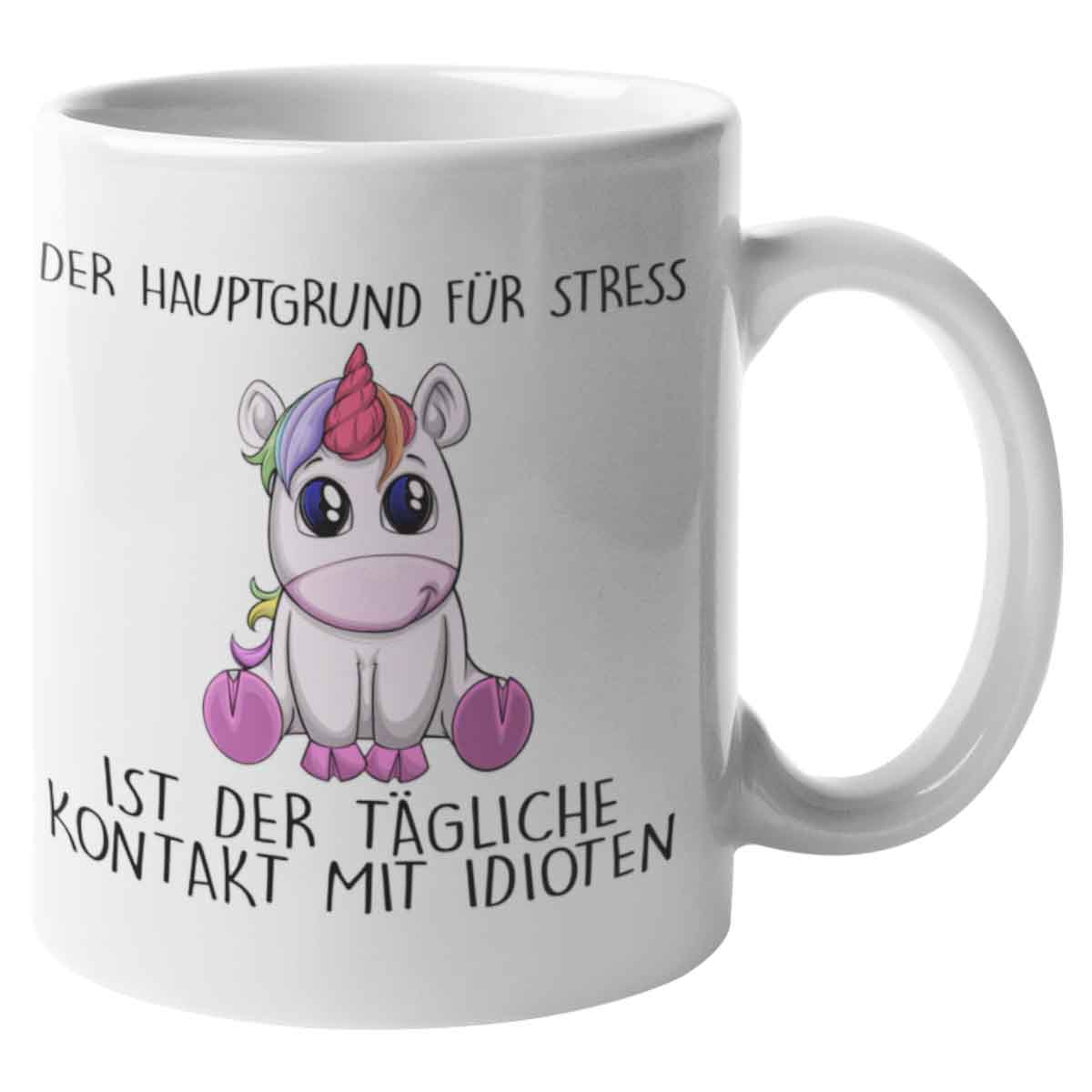 Stress Einhorn - Tasse