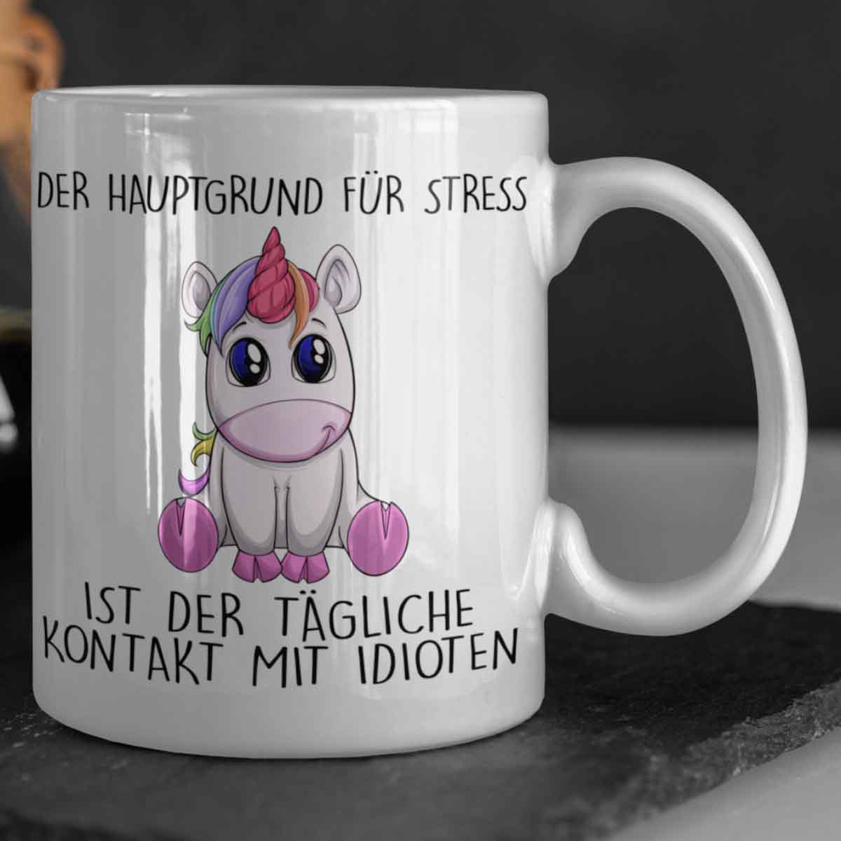 Stress Einhorn - Tasse