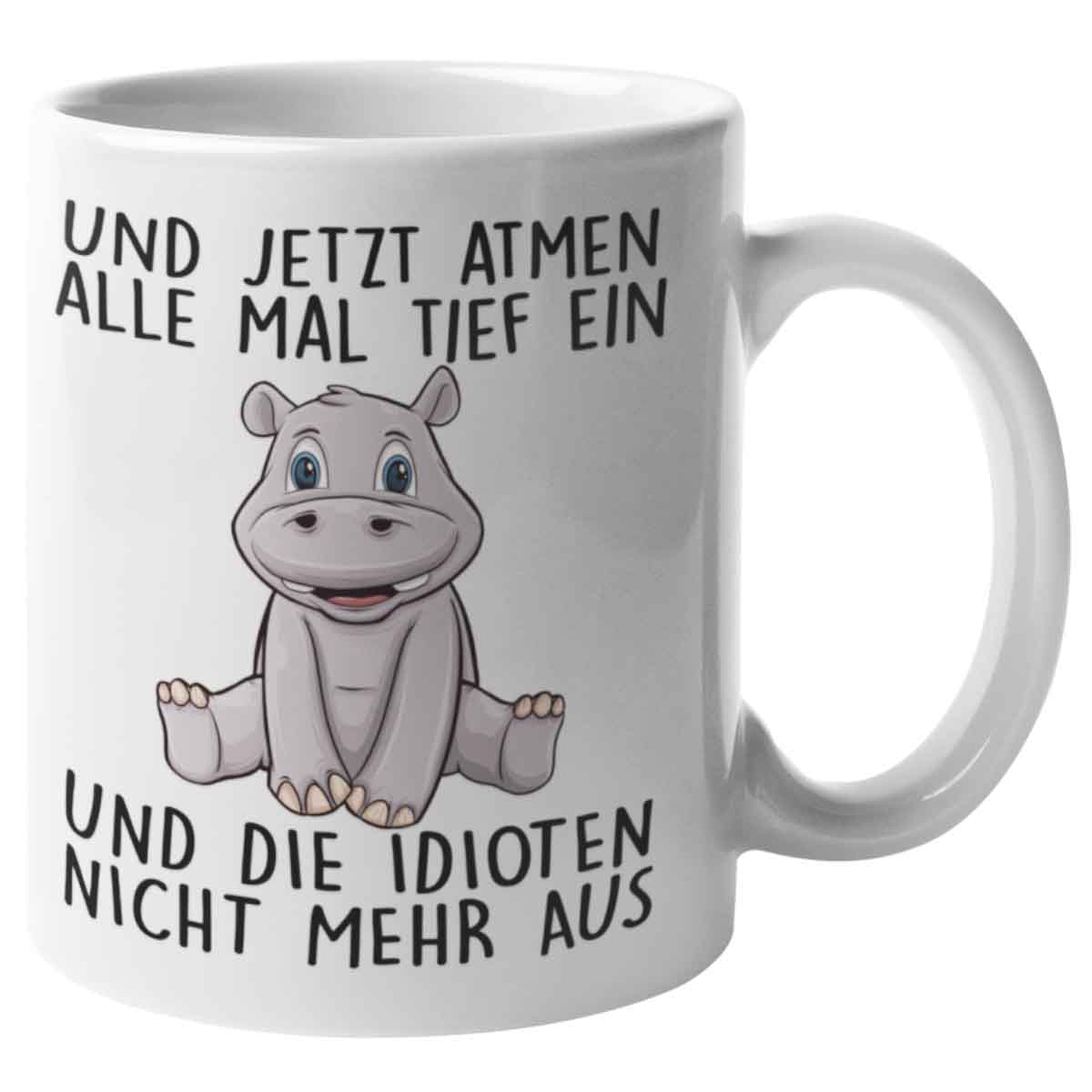 Einatmen Hippo - Tasse