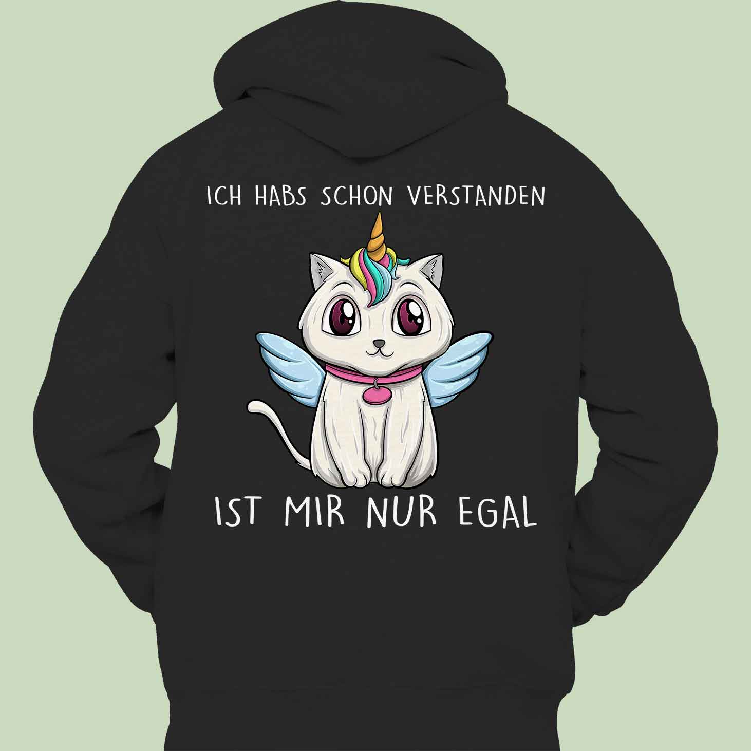 Verstanden Caticorn - Hoodie Unisex Rückendruck