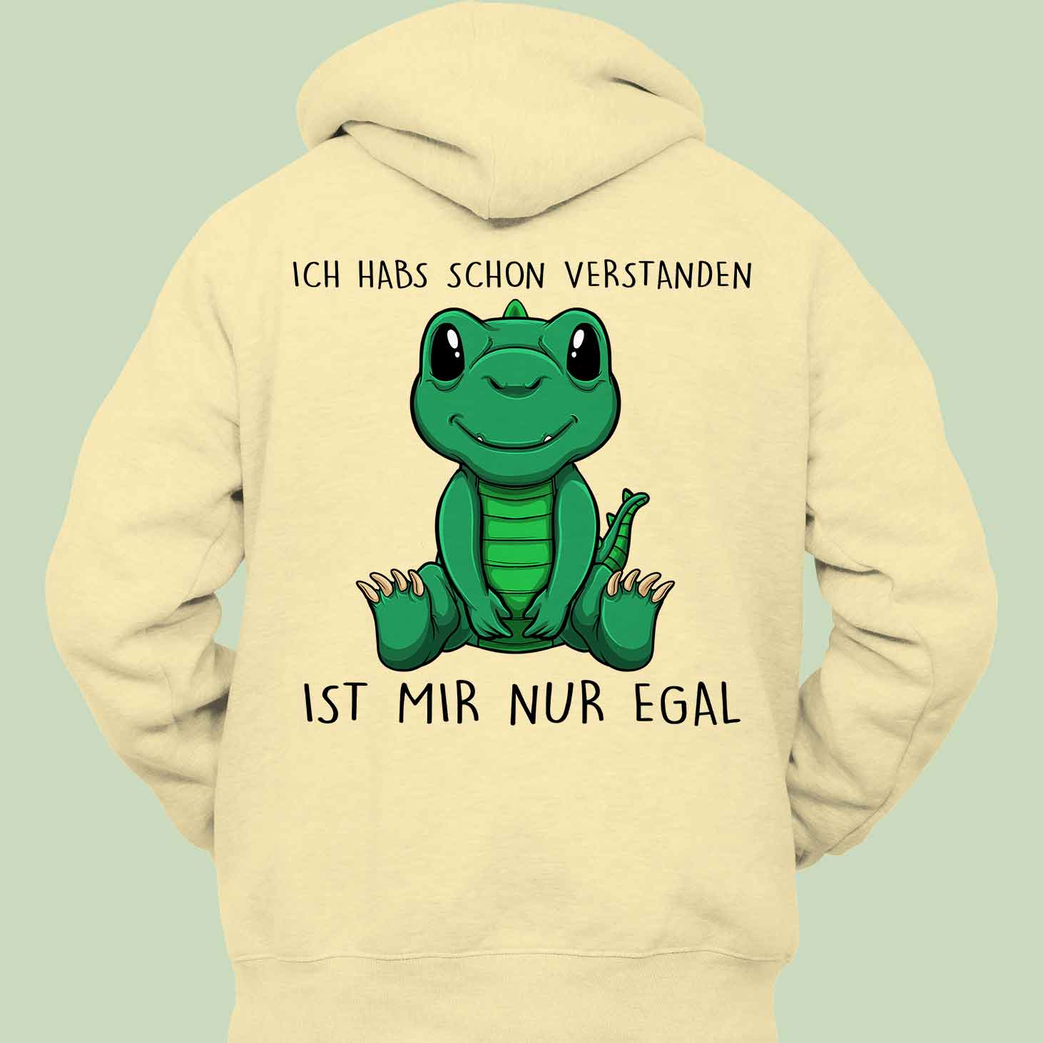 Verstanden Dinosaurier - Hoodie Unisex Rückendruck