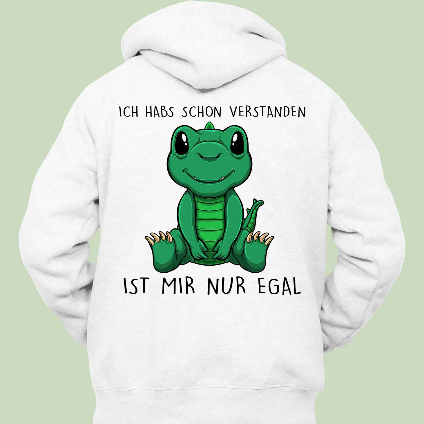 Verstanden Dinosaurier - Hoodie Unisex Rückendruck