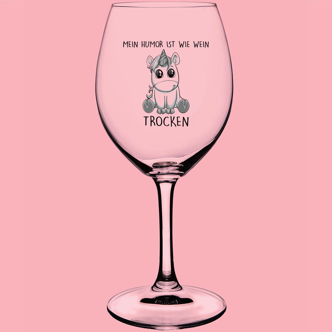 Wein Einhorn - Weinglas