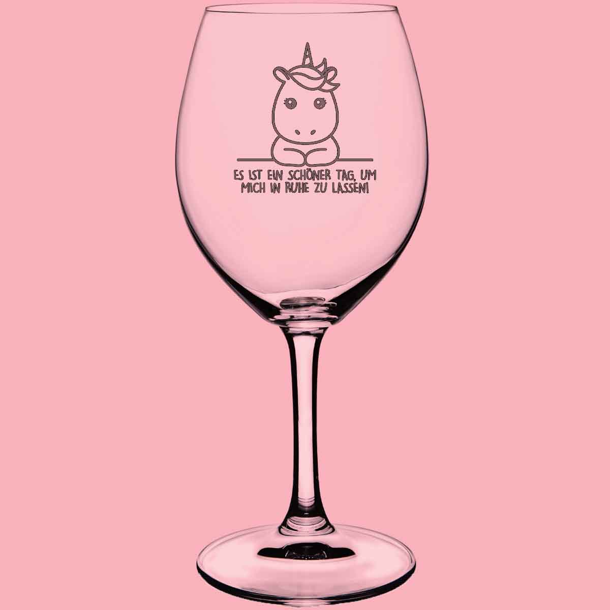 Ruhe Simple Einhorn - Weinglas