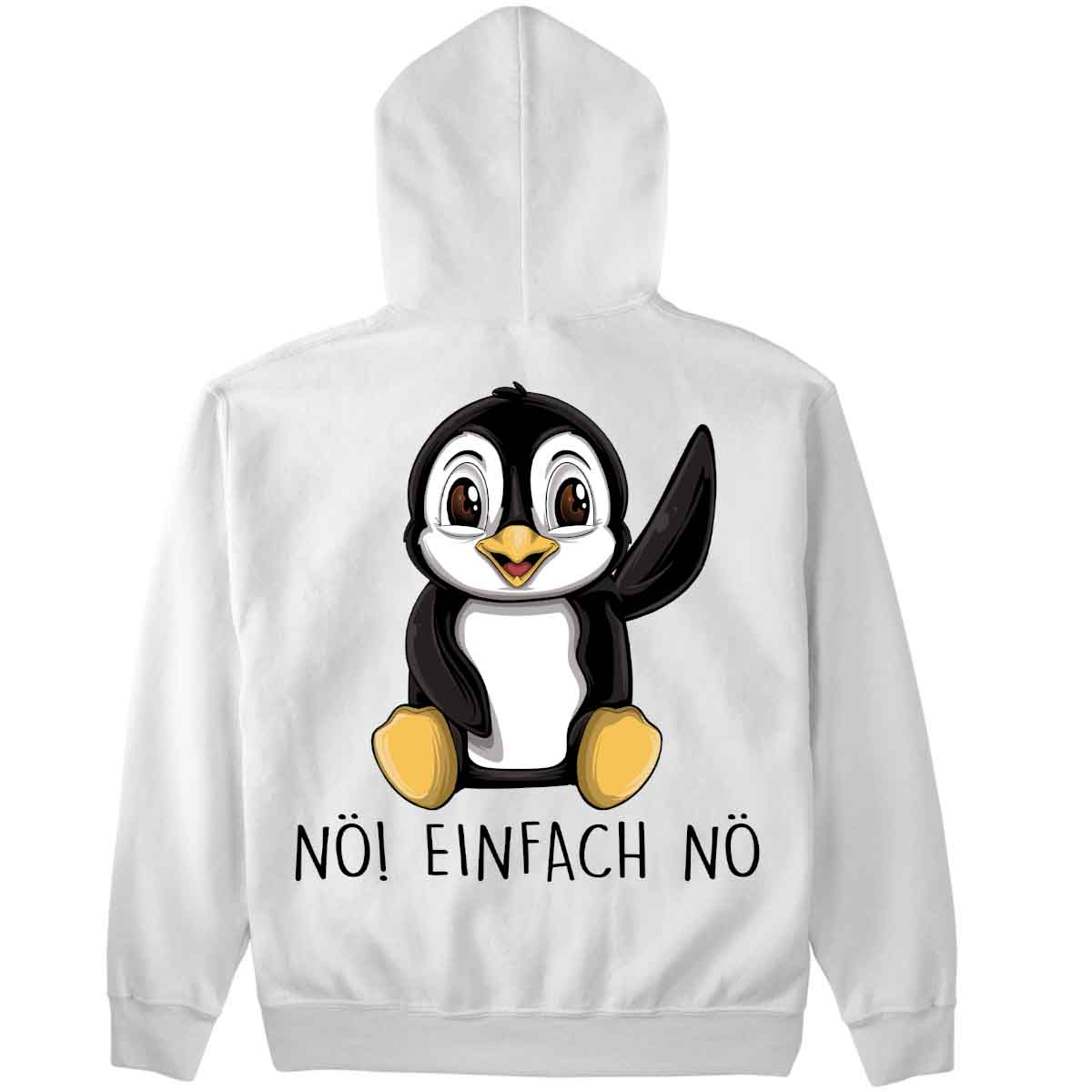 Nö! Pinguin - Premium Hoodie Unisex Rückendruck