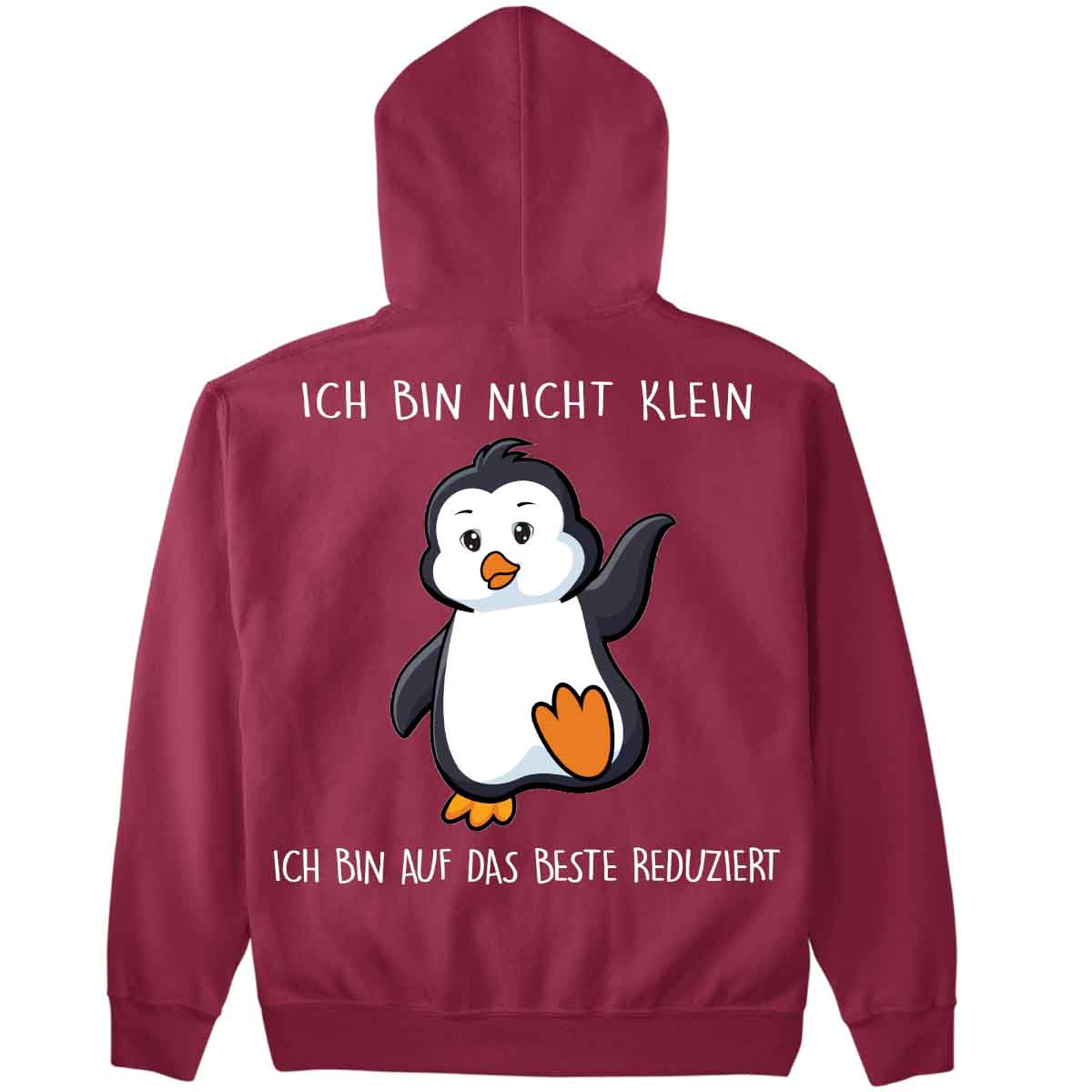 Reduziert Pinguin - Premium Hoodie Unisex Rückendruck