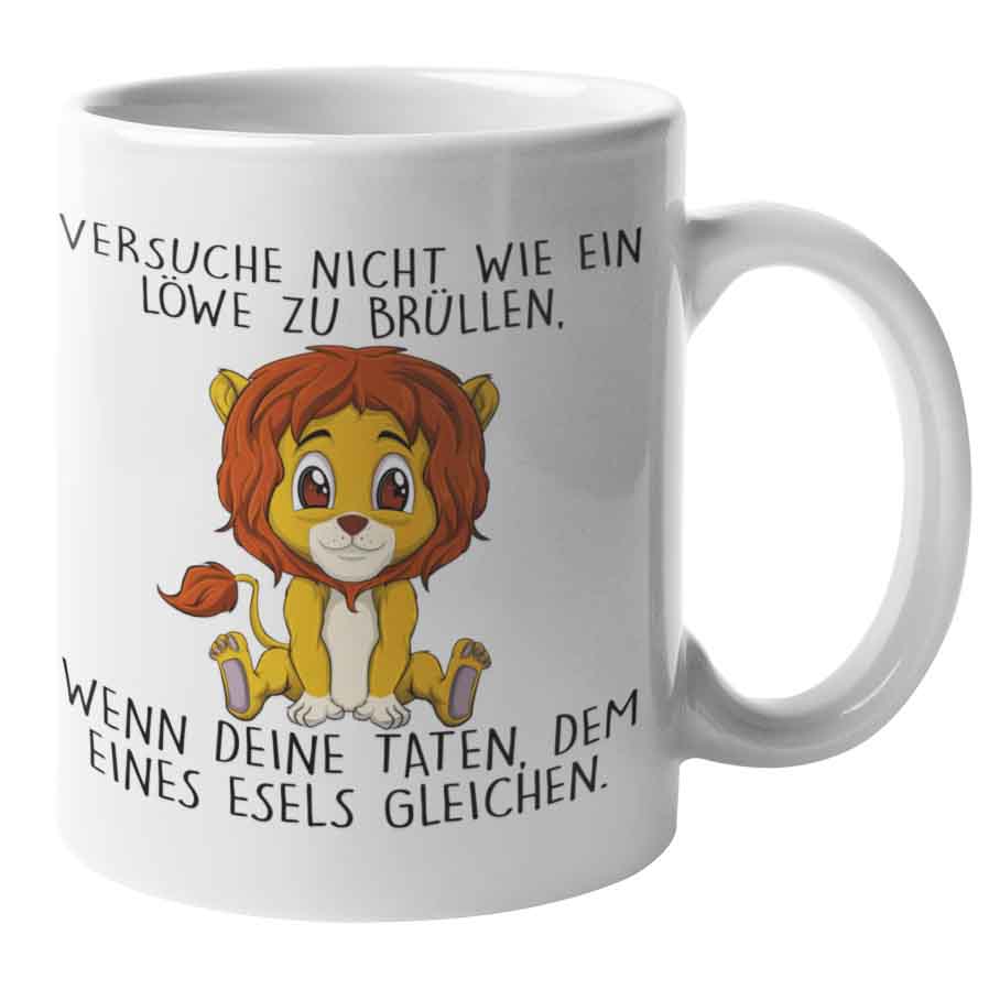 Brüllen Löwe - Tasse