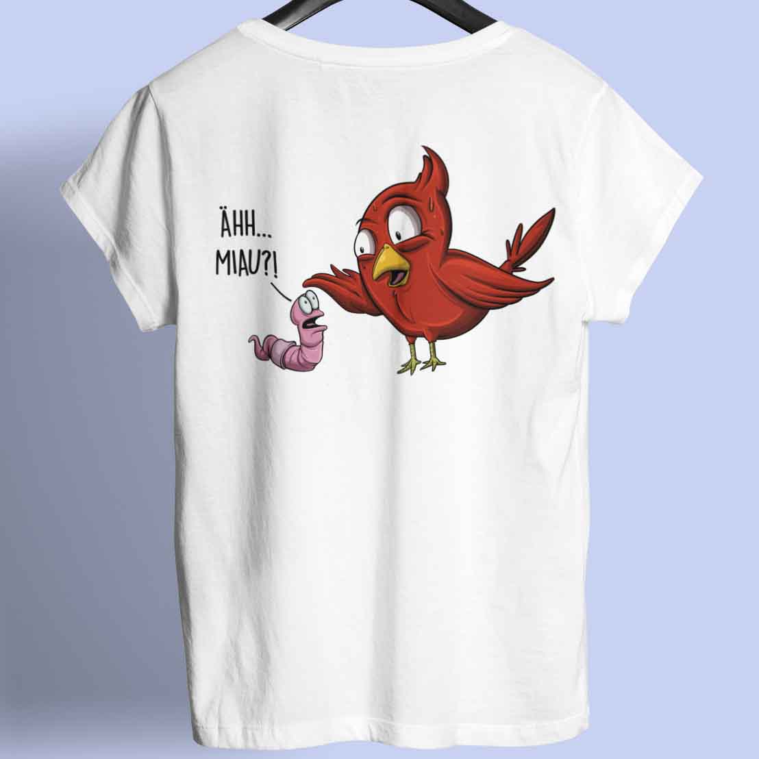 Miau Wurm - Shirt Rückendruck
