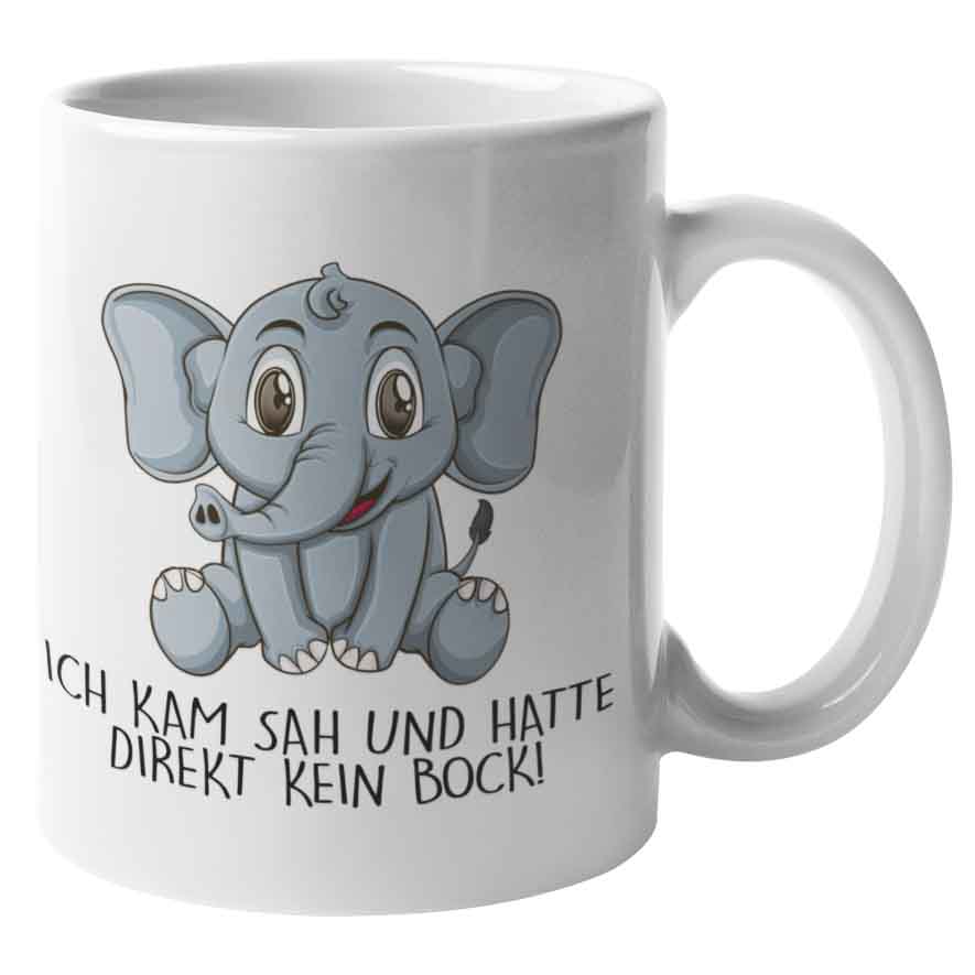 Kein Bock Elefant - Tasse