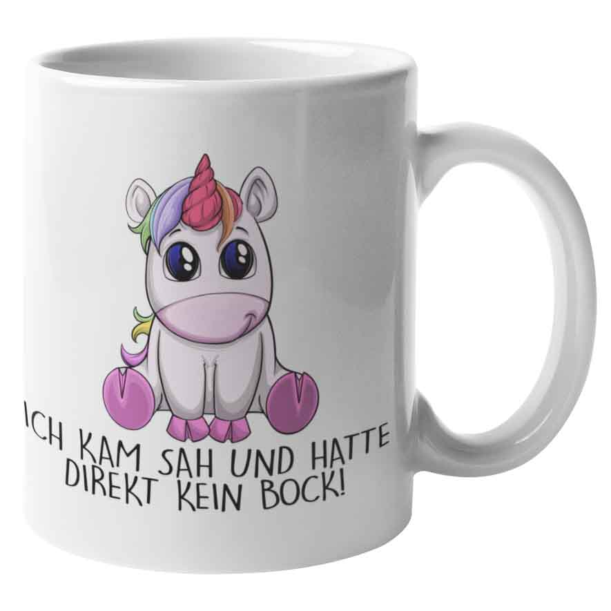 Kein Bock Einhorn  - Tasse