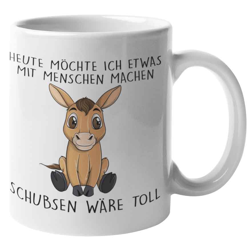 Schubsen Pferd - Tasse