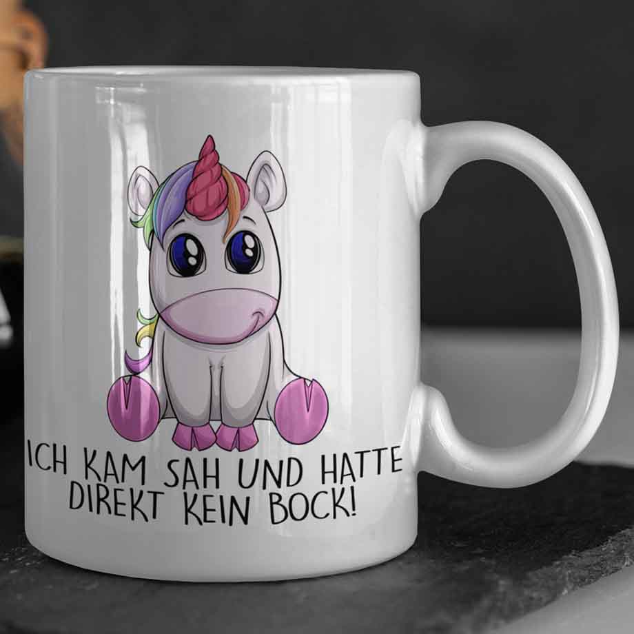 Kein Bock Einhorn - Tasse