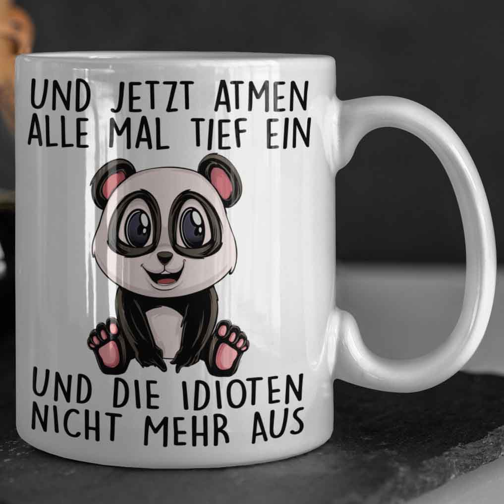 Einatmen Panda - Tasse
