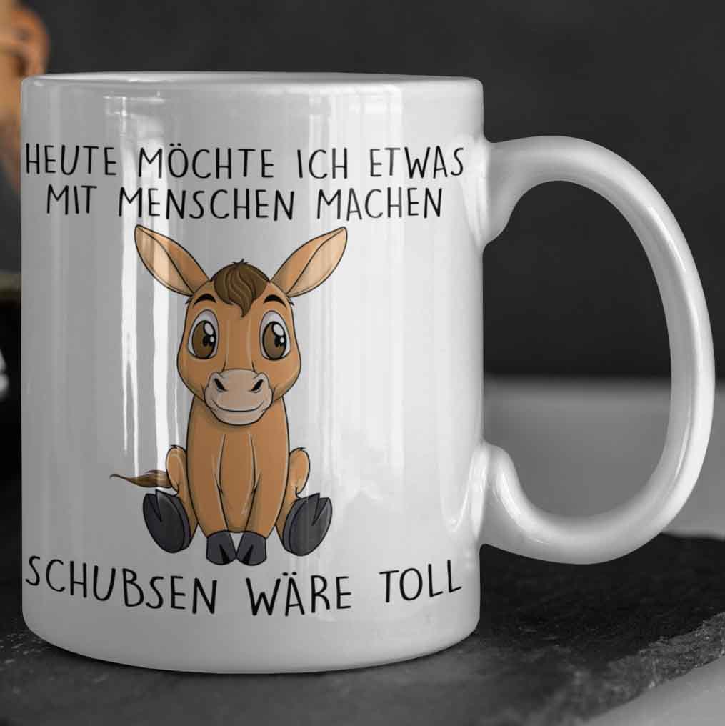 Schubsen Pferd - Tasse