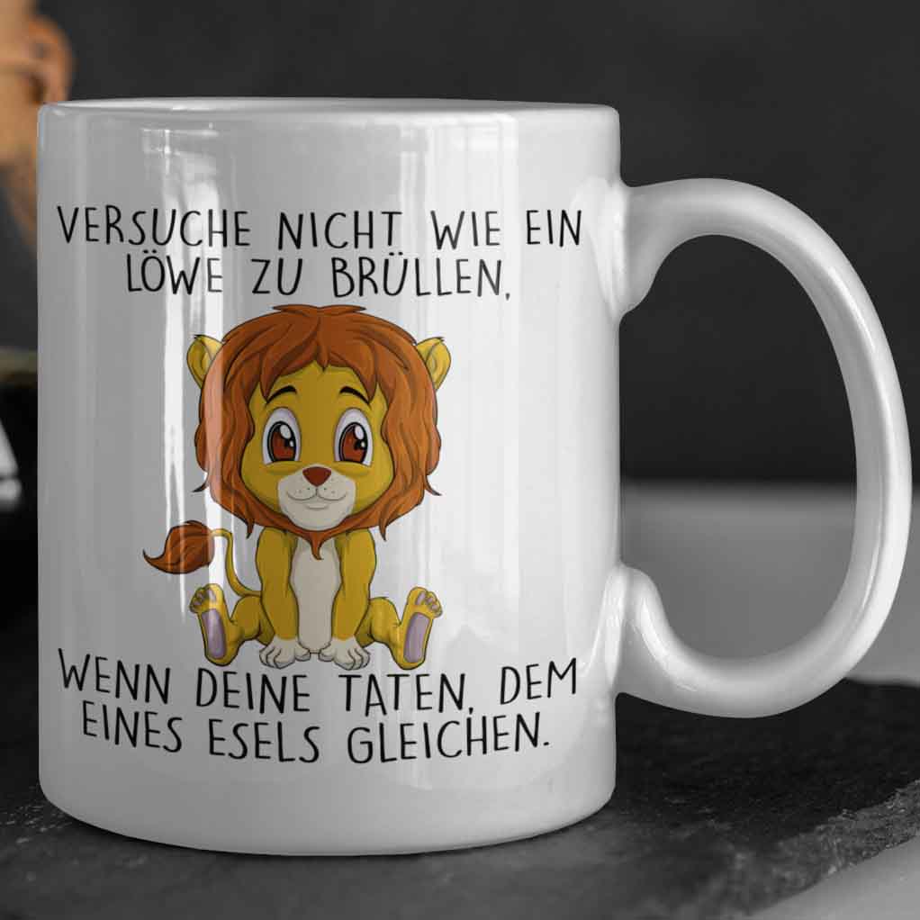 Brüllen Löwe - Tasse