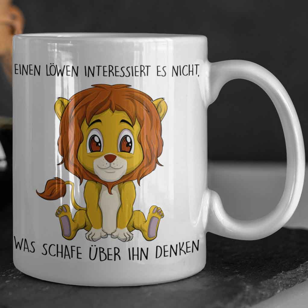 Denken Löwe - Tasse