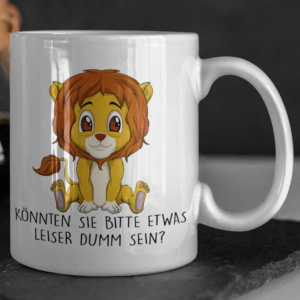 Leise Löwe - Tasse