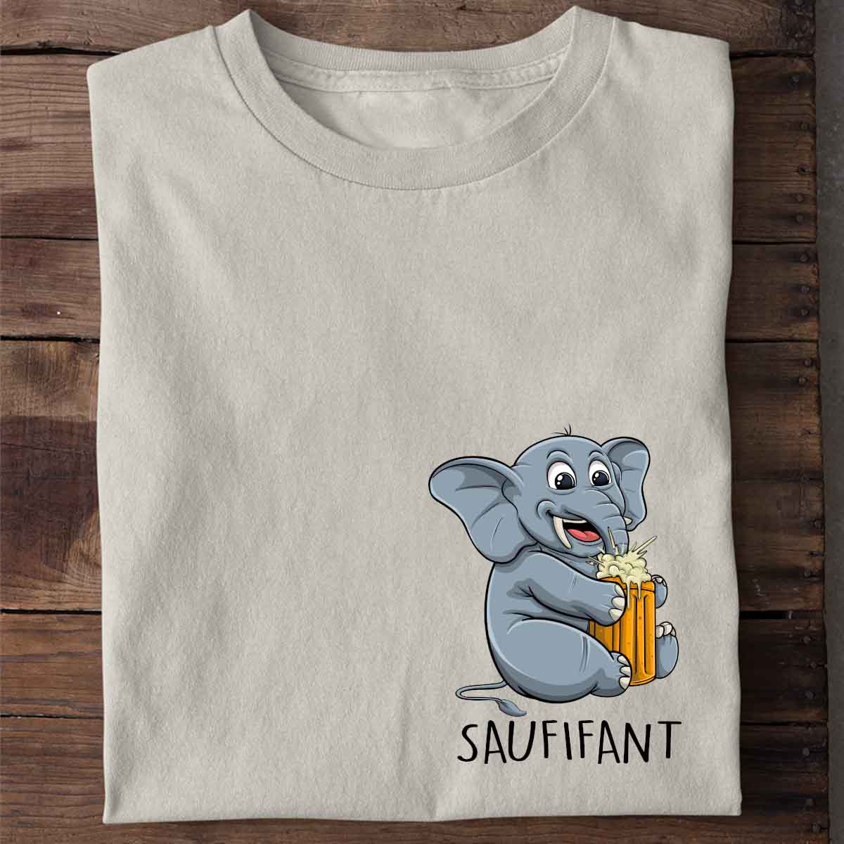 Saufifant Bierlefant - Shirt Unisex Brust
