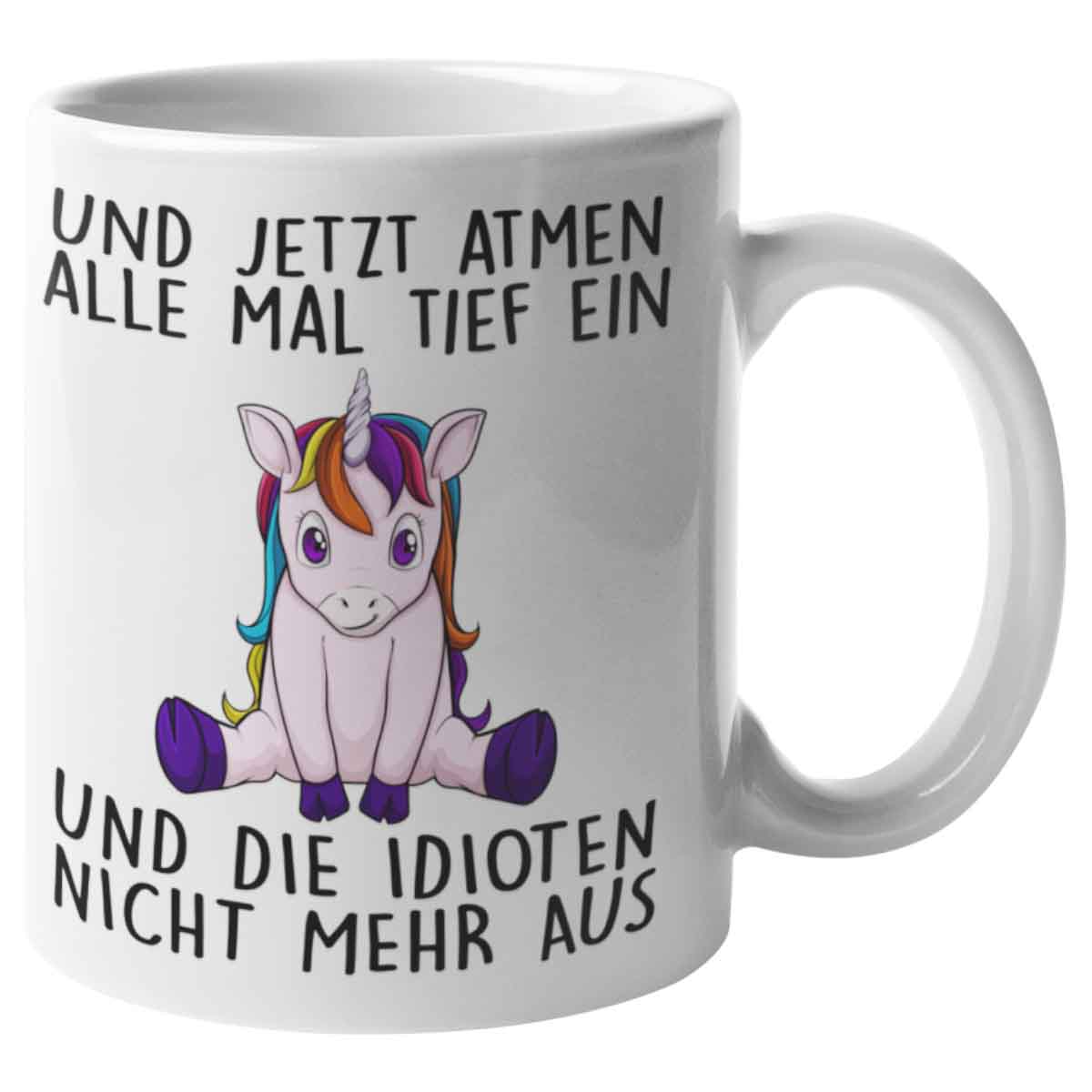 Einatmen Einhorn 2 - Tasse