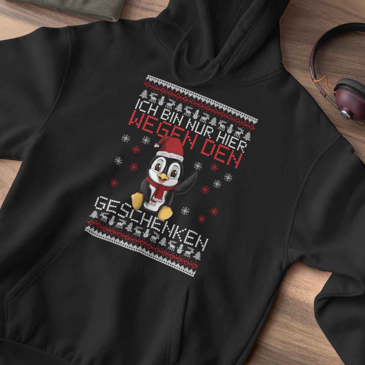 Geschenkgrund Pinguin - Hoodie Unisex