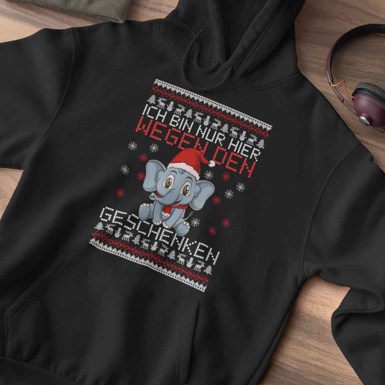 Geschenkgrund Elefant - Hoodie Unisex